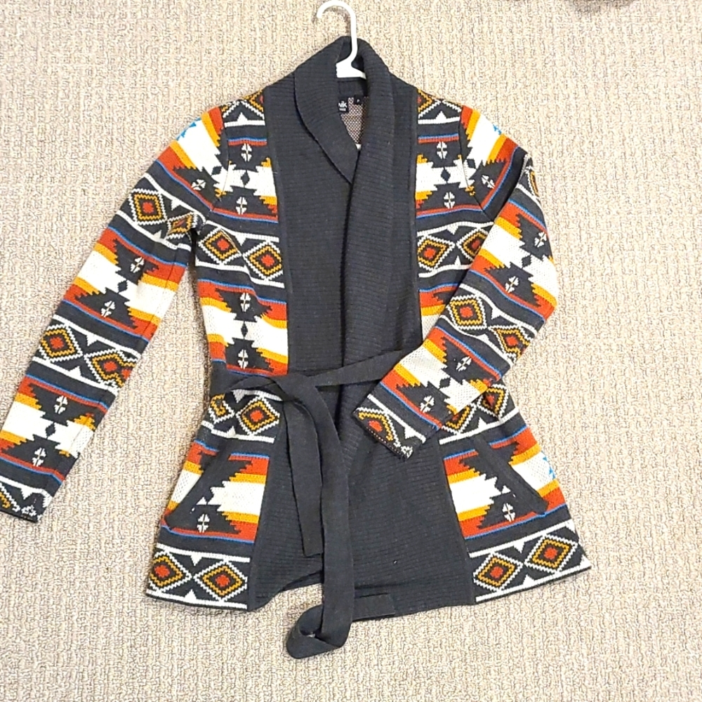 Double knit aztec cardigan